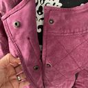 Chico's CHICO’S Pink Leather Suede Jacket Size 1 Chico’s (Medium) Photo 5