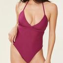 ANDIE  Swim Plum Purple Lagos Low Cut One Piece Swimsuit Sz S NWT Photo 0