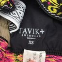 Tavik swim Black Floral Embroidered Tavik Deneuve Scoop Neck Bikini Top Photo 7