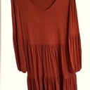 Cynthia Rowley , burnt orange, tiered dress women large Photo 0