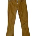 Veronica Beard  Jean Carolyn Baby Boot Coated Jeans in Ochre Size 24 Photo 0