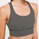 Lululemon  Energy Bra Long Line in Mod Stripe Black & White Size 4 Photo 3