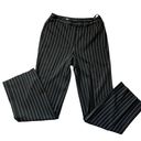 Anne Klein AK  Womens striped stretch pants slacks wide leg size 4 Photo 0