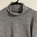 Madewell  Multicolor stripe knit turtleneck mock neck crop sweater top Photo 1