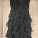 Badgley Mischka  Strapless Mini Dress in Black Photo 2