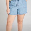 Lane Bryant  High-Rise Chambray Pull-On Shorts 18/20 Photo 9