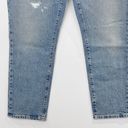 Good American New  Good Classic Distressed Straight Leg Jeans Indigo046 Photo 9