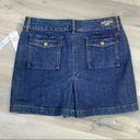 DKNY  Jeans Pleated Stretch Denim Mini Skirt 8 Blue NWT Photo 4