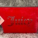 Juicy Couture NWT  Velour Red Travel Cosmetic Makeup Bag Photo 0