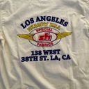 Shadow Hill  Los Angeles Flame Long Sleeve Tee in White Photo 4