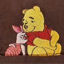 Disney Vintage  Winnie the Pooh Piglet Bee Real Button Down Shirt Maroon Size Med Photo 9