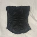 Frederick's of Hollywood VTG Frederick’s of Hollywood Black Lace Up Boned Bustier/Corset Size 34 Photo 2