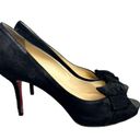 Christian Louboutin  Pumps Heel Suede Black bow EU 38 / US 8 Photo 1