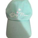 Dog Mom Baseball Hat Teal White Photo 1