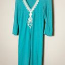 Lilly Pulitzer  Tidewater Tunic Teal Green Knit Shift Dress Size S Photo 4