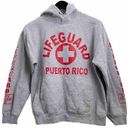 Lifeguard Puerto Rico Heathered Gray Pullover Hoodie Size S Photo 0