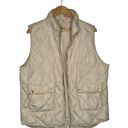 Woolrich  Puffer Vest Womens XL Duck Down Feathers Quilted Pockets Full Zip Tan Photo 14