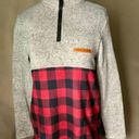 Simply Southern  Red Black Plaid Gray Quarter Zip Pullover Sweater Size Medium Photo 7