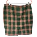 The Moon Boden British Tweed By 100% Wool Plaid Pencil Skirt Size 16R Photo 3