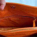 Tory Burch  | Robinson Orange Tote Bag Purse Photo 11