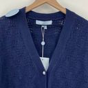 Hill House  The Simple Cardigan Grandpa Sweater Merino Wool Knit Blue NEW XS Photo 2