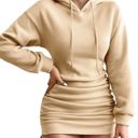 Zaful Hooded Long Sleeve Drawstring Ruched Mini Dress Photo 0