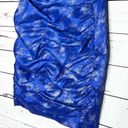 Jessica McClintock Vintage  Royal Blue & Silver Strapless Prom Party Dress Size 6 Photo 3