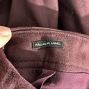 Talbots  Dark Purple Italian Flannel Wool Blend A Line Pencil Skirt Size 4 Photo 6