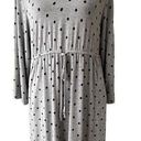 Soma Polka Dot V-neck Dress Women’s Size L Drawstring Pockets Lounge Comfortable Photo 0