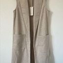 Joie  NWT Long Sleeveless Open Cardigan Duster Sweater Sz small Photo 0