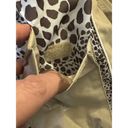 Free Country Women's Jacket Sz Medium Rain Hooded Beige Canvas  Pockets Leopard Photo 3