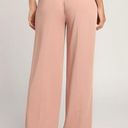 Lulus NWT  So Get This Rusty High Waist Wide Leg Trouser Pants in Rose sz XS Photo 2