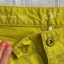 The Loft NWT Anny Taylor modern crop pants in bright green. Photo 7