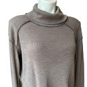 We The Free Free People  Taupe Brown Split Back Turtleneck Knit Sweater Size M Photo 10