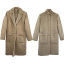 Anthropologie  Ett:twa Snowdrift Reversible Faux Fur Suede Longline Coat Small Photo 2