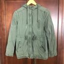 Ambiance Outerwear Green Military Utility Hooded Jacket Photo 1