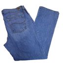 Lee  Relaxed Fit Straight Leg Plus Size 18 ^ 38x31 Blue Jeans Stretch High-Rise Photo 1