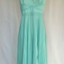 Laundry by Shelli Segal  Women's Cocktail Dress Size 10 Mint Green Chiffon Midi Photo 2