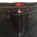 Dickies  Women's Carpenter Jeans (J1080FB) Black Contrast Stitch Size 7/28 Photo 5