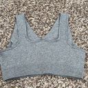 Pretty Little Thing Heather Grey V Neck Sports Bra Photo 2