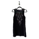 Ecote  x Urban Outfitters Jasmina Black Velvet Embellished Shift Dress Moody Fall Photo 3