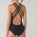 Lululemon  Swim Strappy Back One Piece size 10 in Black Photo 1