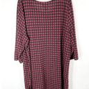 Houndstooth Catherines Plus Size 2X Top 22W 24W Red Black  Scoop Neck Stretch 236 Photo 1