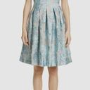 St. John 💕💕 Jacquard Floral Embossed  Cap Sleeve Pleated Cocktail Dress 8 NWOT Photo 0