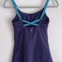 prAna  Cute Blue Strappy Workout Tank Top With Built in Bra XS Photo 0