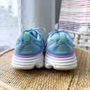 Hoka  One One Bondi 8 Airy Blue Sunlit Ocean Road-Running Sneakers Size 9 Wide Photo 4