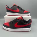 Nike Court Borough Low 2 Big Kids' Shoes/color Black/White/University Red Photo 0