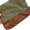 American Eagle  Outfitters Zipper Clutch Purse Cosmetic Bag Army Green Photo 3