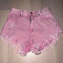 Simple Society Pink Jean Shorts Photo 0