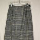 Pendleton  Virgin Wool Houndstooth Pencil Skirt Black Yellow White Size 12 Photo 1